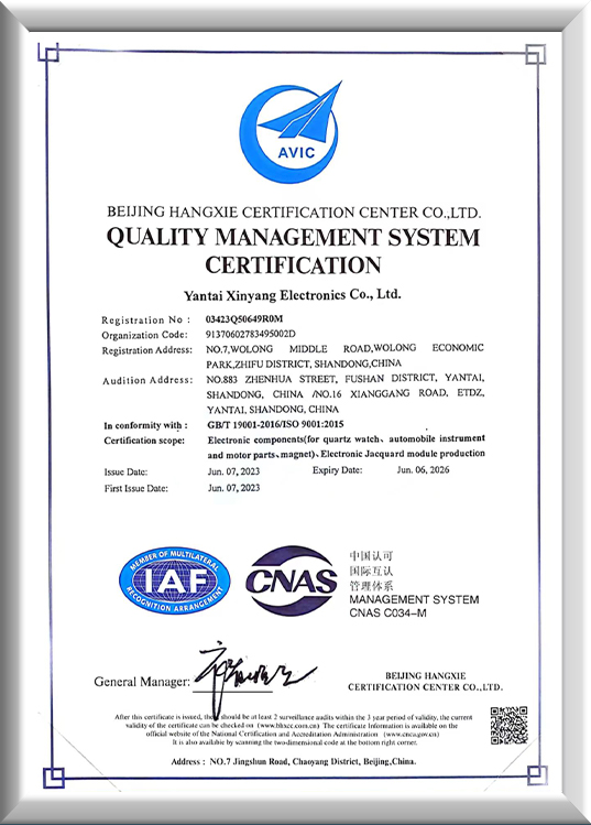 Certification
